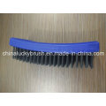 Steel Wire Square Plastic Blue Colour Board Brush (YY-505)